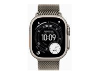 Apple Watch Ultra 3 - natural titanium - Yes smart watch with milanese loop - natural - 64 GB