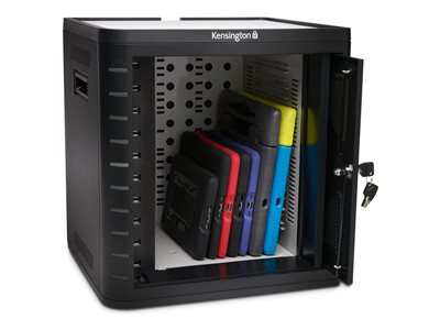 Kensington Charge & Sync Cabinet, Universal Tablet - Schrankeinheit - für 10 Tablets - Schwarz