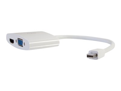 C2G 8in Mini DisplayPort to HDMI or VGA Adapter Converter