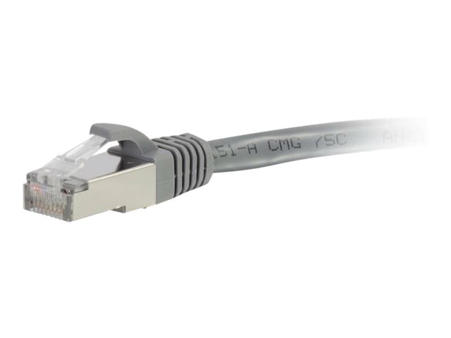 C2G Cat6a Booted Shielded (STP) Network Patch Cable - patch kabel - 3 m - šedá – foto 4