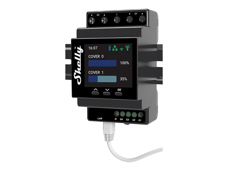SHELLY Pro Dual Cover PM LAN WLAN Shutter Controller