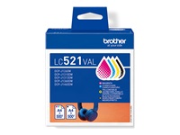 Brother Cartouche jet d'encre d'origine LC521VAL