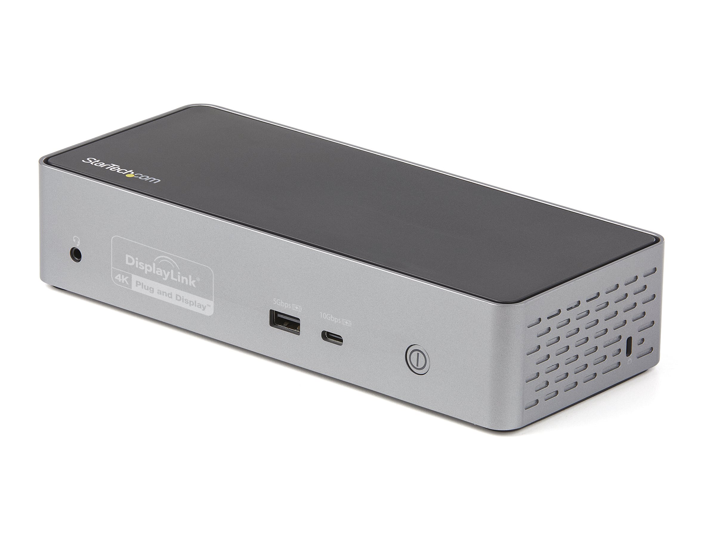 Startech docking station USB-C 3.2 Gen 2 / Thunderbolt 3 4 x DP 4 x HDMI Product shot Bottom 75700