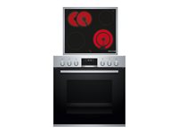 Bosch Elektrisk ovn 71liter Klasse A Ovn med komfur Keramisk kogeplade