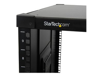 StarTech.com 9U Open Frame Rack with Wheels - 4 Post 23