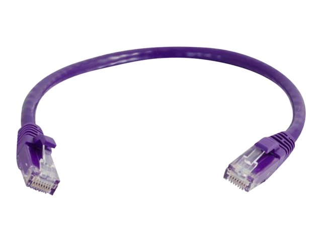 Image of C2G Cat6 Booted Unshielded (UTP) Network Patch Cable - patch cable - 2 m - purple