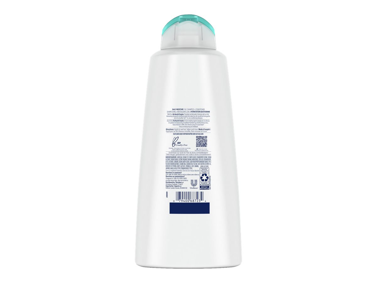 DOVE DAILY MOISTURE 2 IN 1 750ML