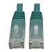 Tripp Lite 10ft Cat6 Gigabit Molded Patch Cable RJ45 M/M 550MHz 24AWG Green 10