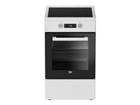 Beko Hvid Elektrisk ovn 60liter Komfur Induktionskogeplade