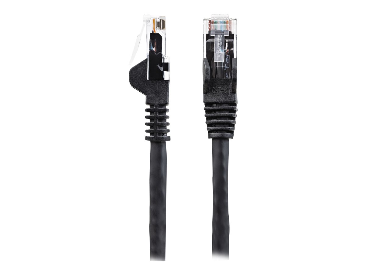 StarTech.com 1m LSZH CAT6 Ethernet Cable, 10 Gigabit Snagless RJ45 100W PoE Network Patch Cord with Strain Relief, CAT 6 10GbE UTP, Black, Individually Tested/ETL, Low Smoke Zero Halogen - Category 6 - 24AWG (N6LPATCH1MBK) - patch kabel - 1 m - černá – foto 3