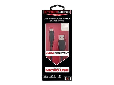 TNB XTREMWORK 1.5m USB/Micro USB Cable