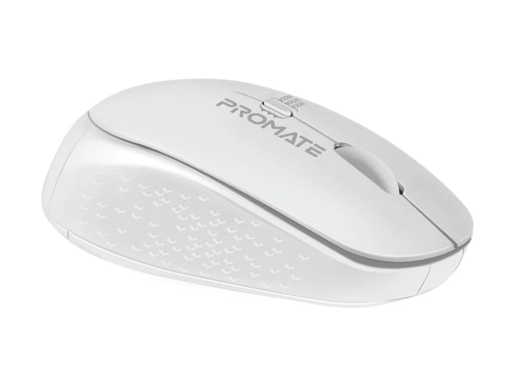 Promate MaxComfort Tracker, mouse, 1600DPI, 2.4 GHz, white