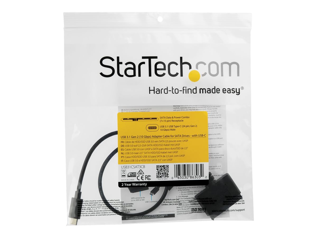 STARTECH USB C to SATA Adapter USB 3.1 -2.5  SATA – foto 2