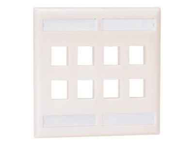 Panduit NetKey Flush Mount Screw-On Faceplates with Labeling