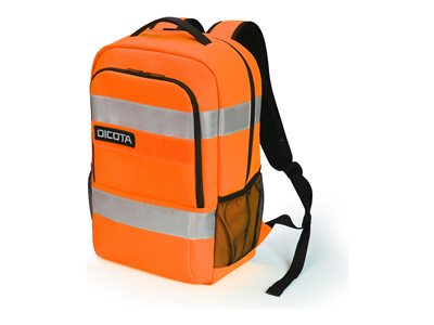 Dicota Backpack HI-VIS Base 24 litre orange