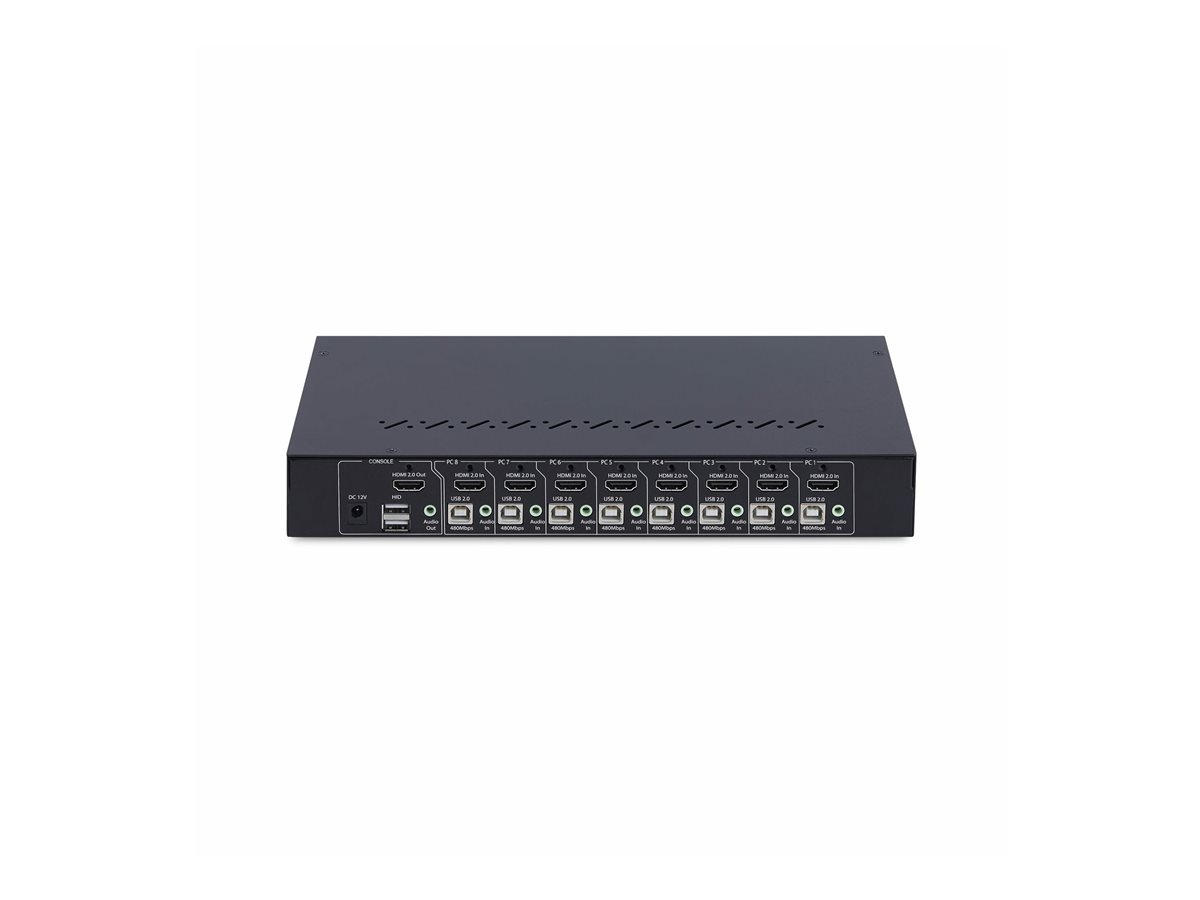StarTech.com 8-Port HDMI KVM Switch w/1U Rack Mount Kit, 4K 60Hz - přepínač KVM - 8 porty - kompatibilní s TAA – foto 4
