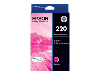 Epson 220 magenta original ink Product shot Front 79200