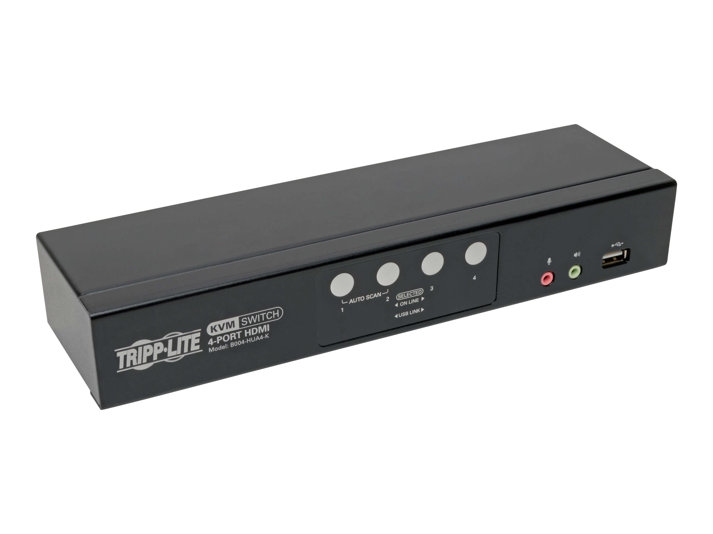 Tripp Lite 4-Port HDMI/USB KVM Switch with Audio/Video and USB Peripheral Sharing