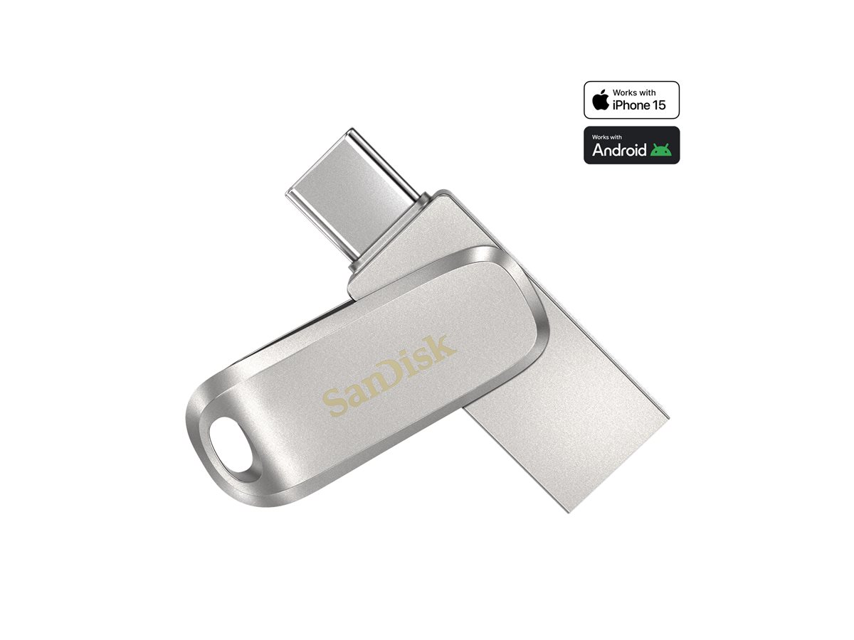 SanDisk Ultra Dual Drive Luxe - Jednotka USB flash - 64 GB