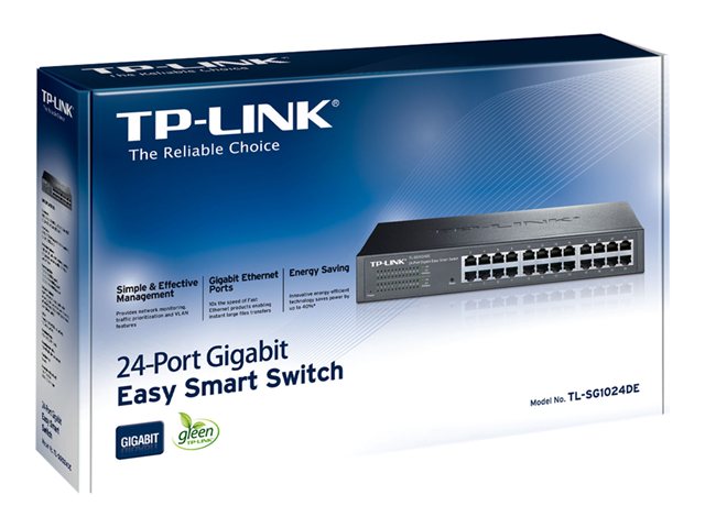 TP-Link JetStream TL-SG1024DE - přepínač - 24 porty - Lze montovat do rozvaděče – foto 3