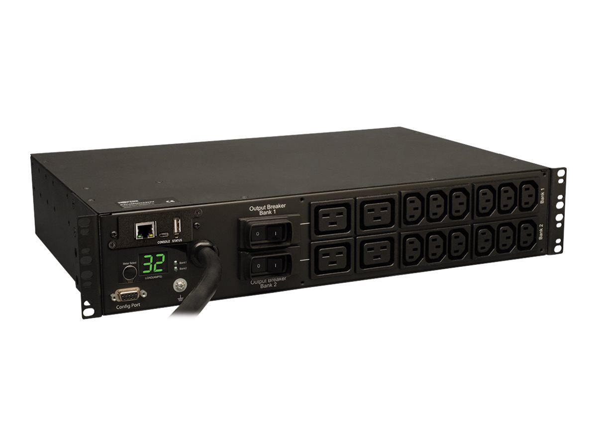 Tripp Lite PDU Monitored 230V 7.4kW 32A 12 C13 4 C19 IEC-309 Horizontal 2U