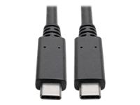 Eaton Tripp Lite Series USB-C Cable (M/M) - USB 3.2, Gen 2 (10 Gbps), 5A (100W) Rating, Thunderbolt 3 Compatible, 3 ft. (0.91 m)