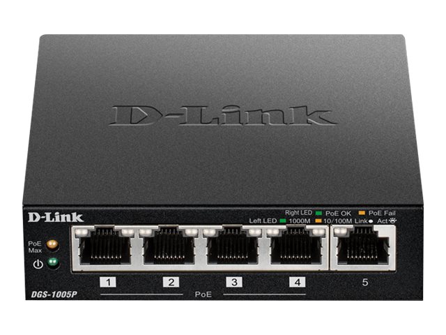 D-Link DGS 1005P - commutateur - 5 ports