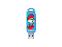 SanDisk Smurfs 128GB USB 3.2 Gen 1 Blå