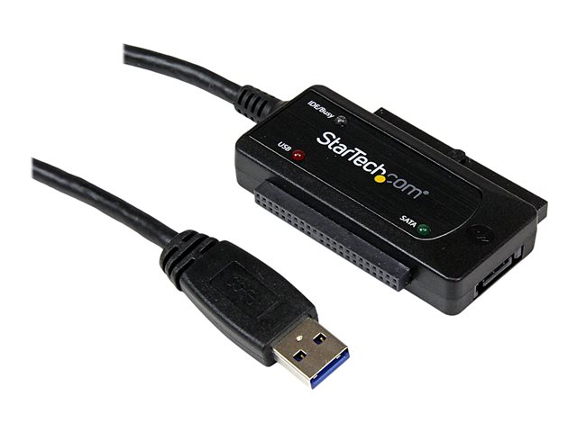 Image of StarTech.com USB 3.0 to SATA IDE Adapter - 2.5in / 3.5in - External Hard Drive to USB Converter - Hard Drive Transfer Cable (USB3SSATAIDE) - storage controller - ATA / SATA - USB 3.0