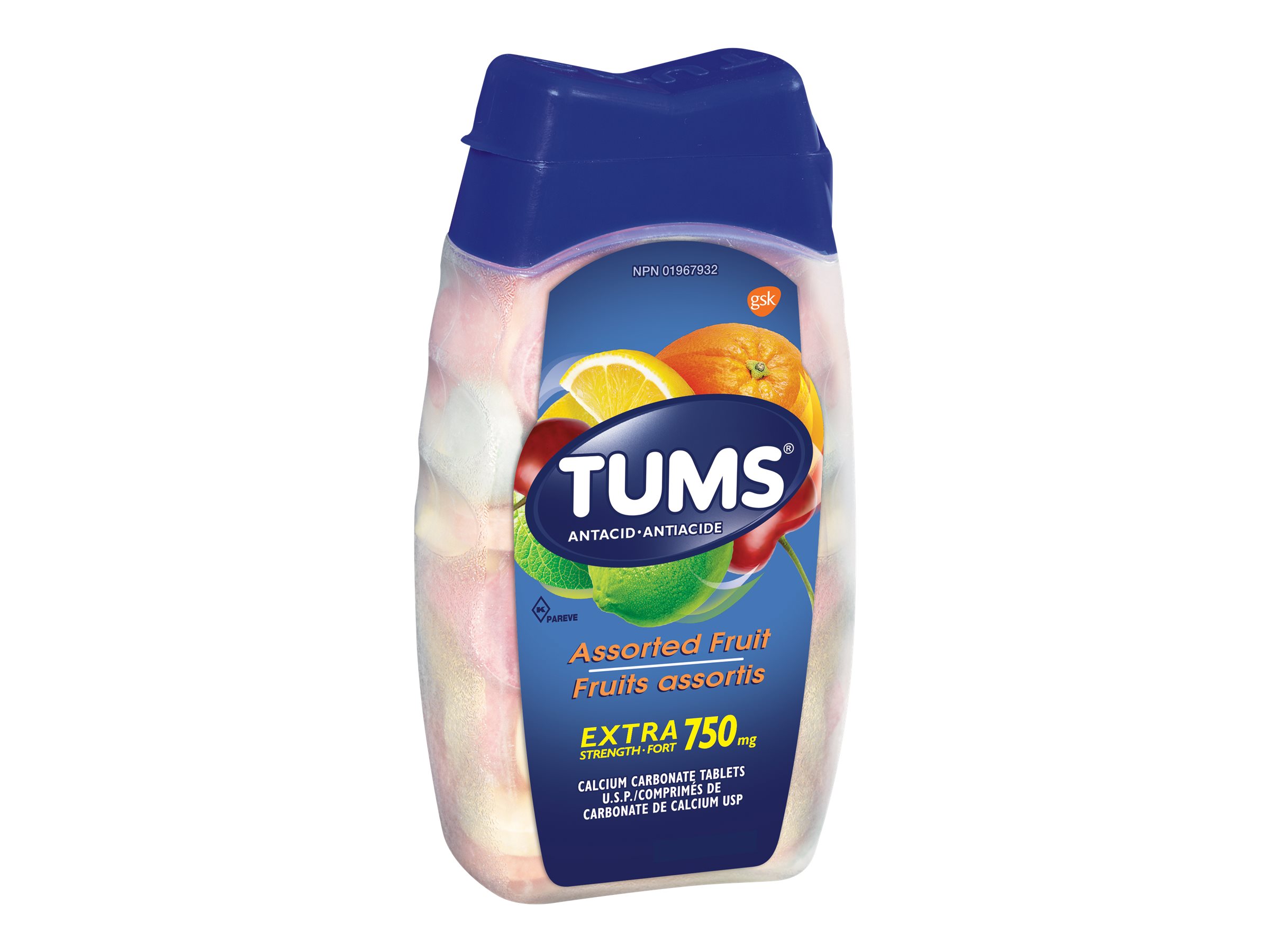 Tums Extra Strength - Assorted Fruit Flavours - 100s