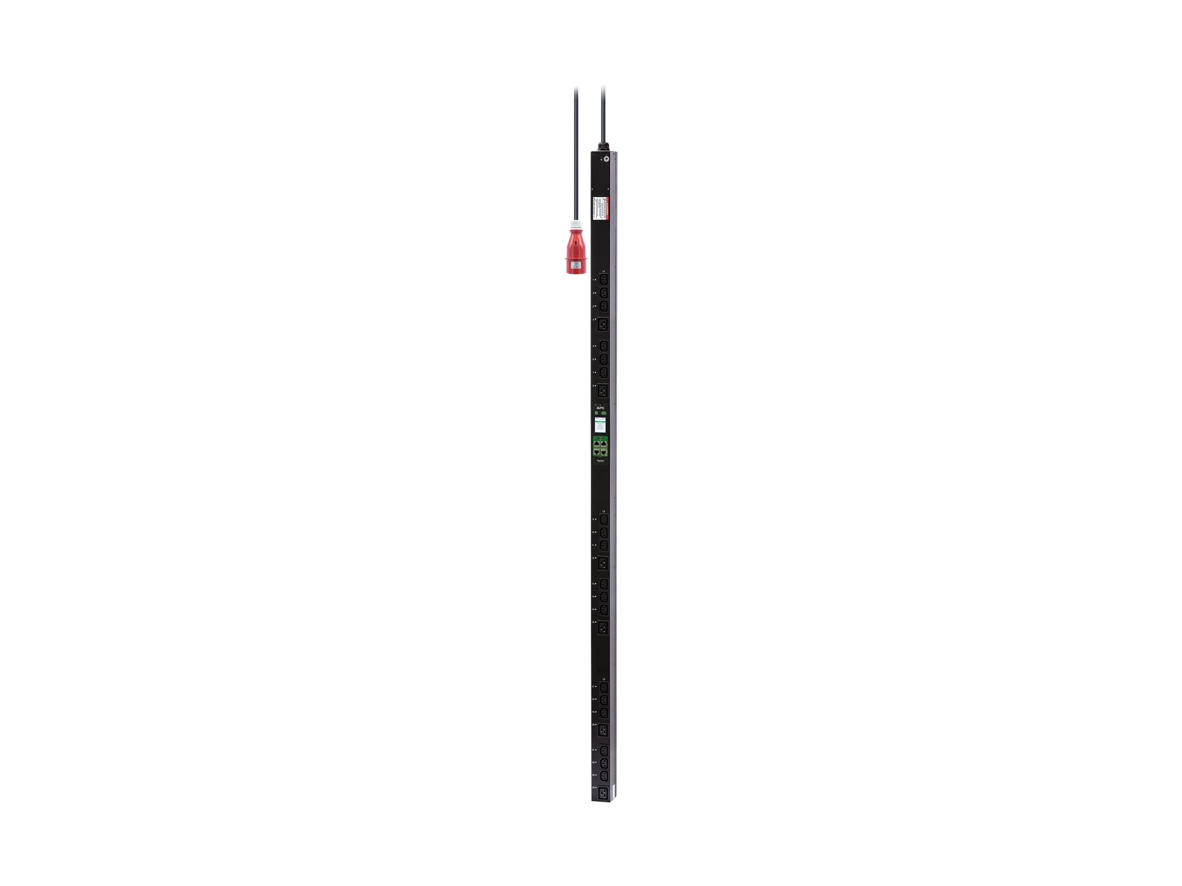 APC Easy PDU 2G Metered-by-Outlet with Switching ZeroU 11kW 16A 400V 18 C13 & 6 C19 C19C19 Cord Length 3 meter IEC309 16 A 3P+N+PE
