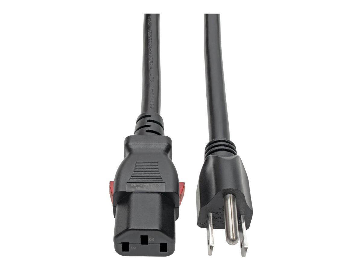 Eaton Tripp Lite Series Computer Power Cord, NEMA 5-15P to Locking C13
