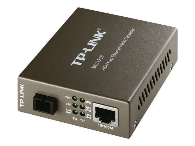 Image of TP-Link MC112CS - fibre media converter - 10Mb LAN, 100Mb LAN