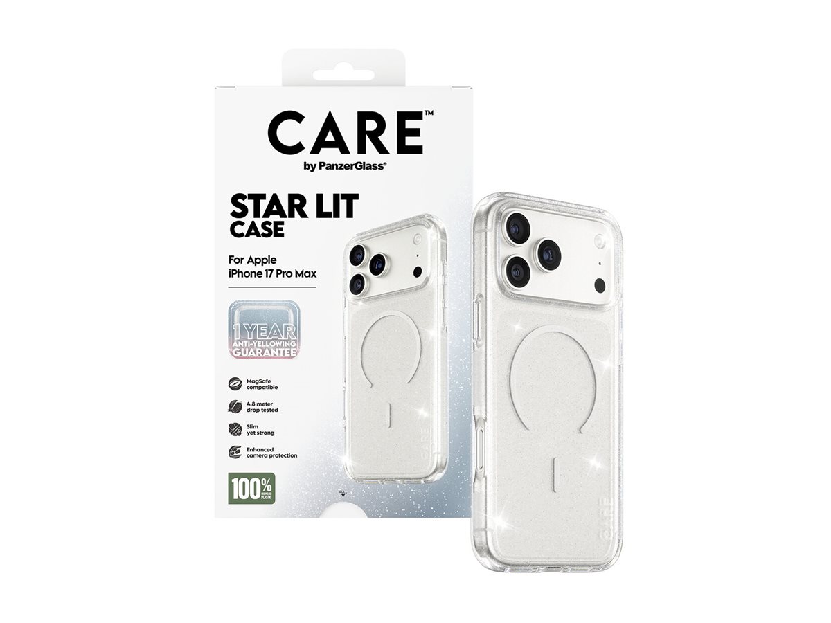 PanzerGlass CARE Apple iPhone 17 Pro Max Star Lit třpytivý/bílý MagSafe – foto 4