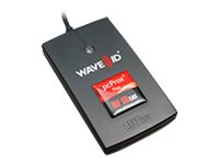 rf IDEAS WAVE ID Plus Keystroke RA FactoryTalk V2 Black Reader