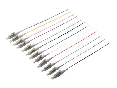 DIGITUS LWL Pigtails LC simplex OM3 12Stk 2.00m Lichtwellenleiterkab