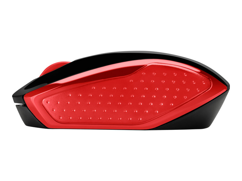 HP 200 - souris - 2.4 GHz - rouge