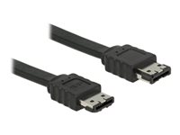 DeLOCK Seriel ATA eksternt kabel Sort 2cm