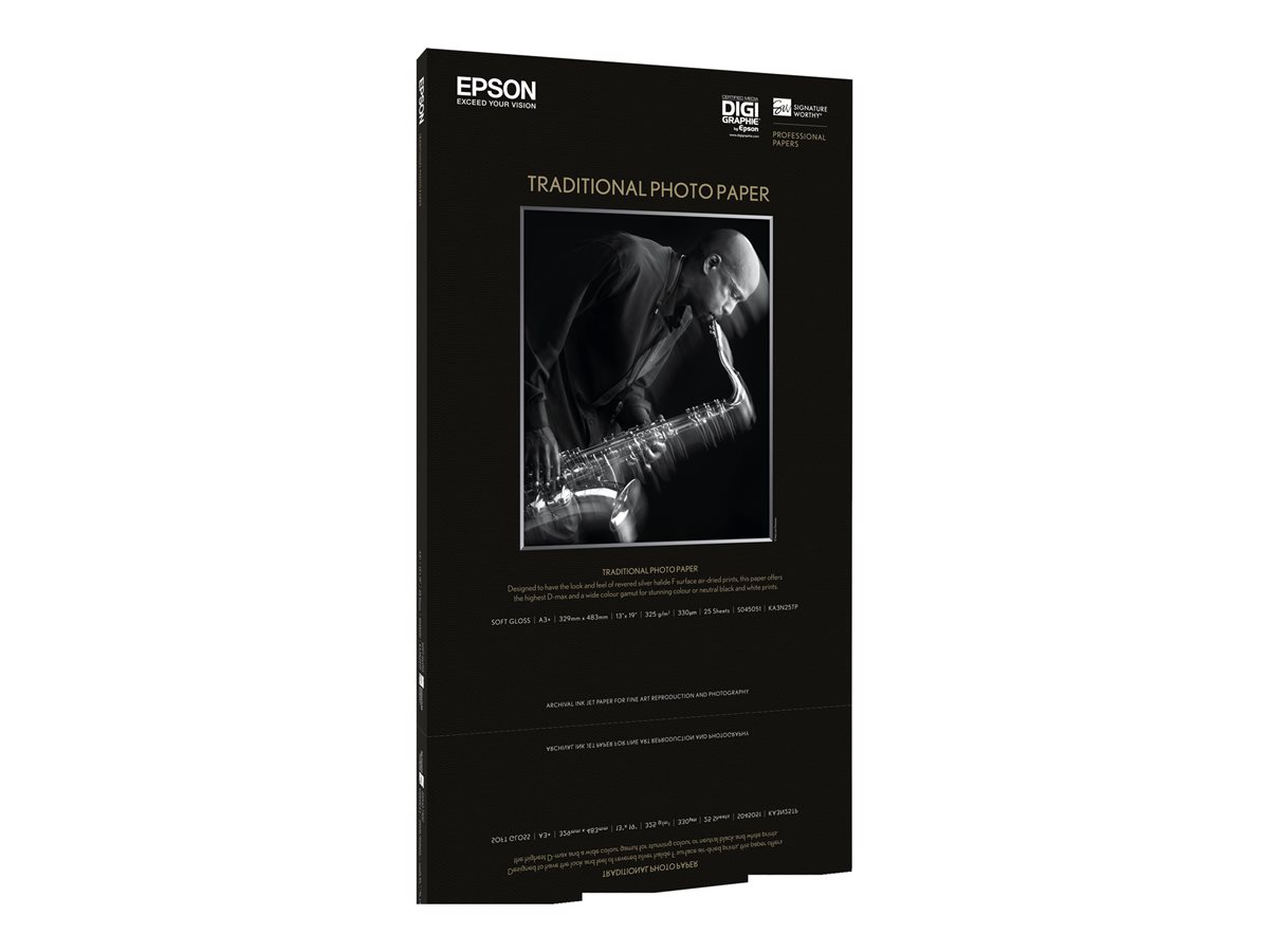 EPSON Pap Photo Traditionnel 330g 25f