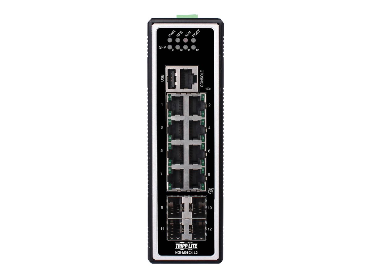Eaton Tripp Lite series 8-Port Managed Industrial Gigabit Ethernet Switch