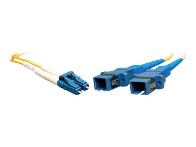 Tripp Lite 0.3M Duplex Multimode Fiber Optic 9/125 Adapter LC/SC M/F 1ft 1' 0.3 Meter