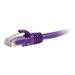 C2G 15ft Cat6a Snagless Unshielded UTP Network Patch Ethernet Cable-Purple