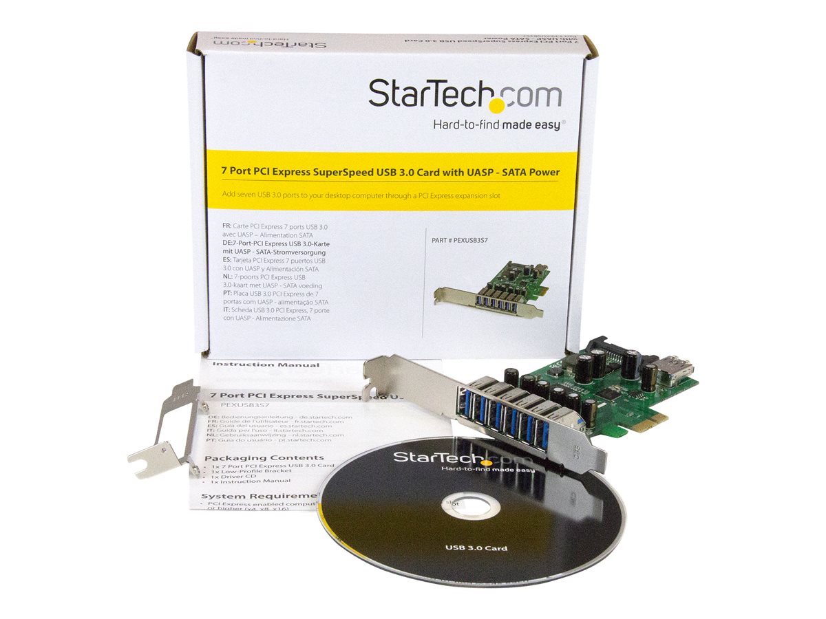 STARTECH 7 Pt PCI Express USB 3.0 Card - Std+LP – foto 5
