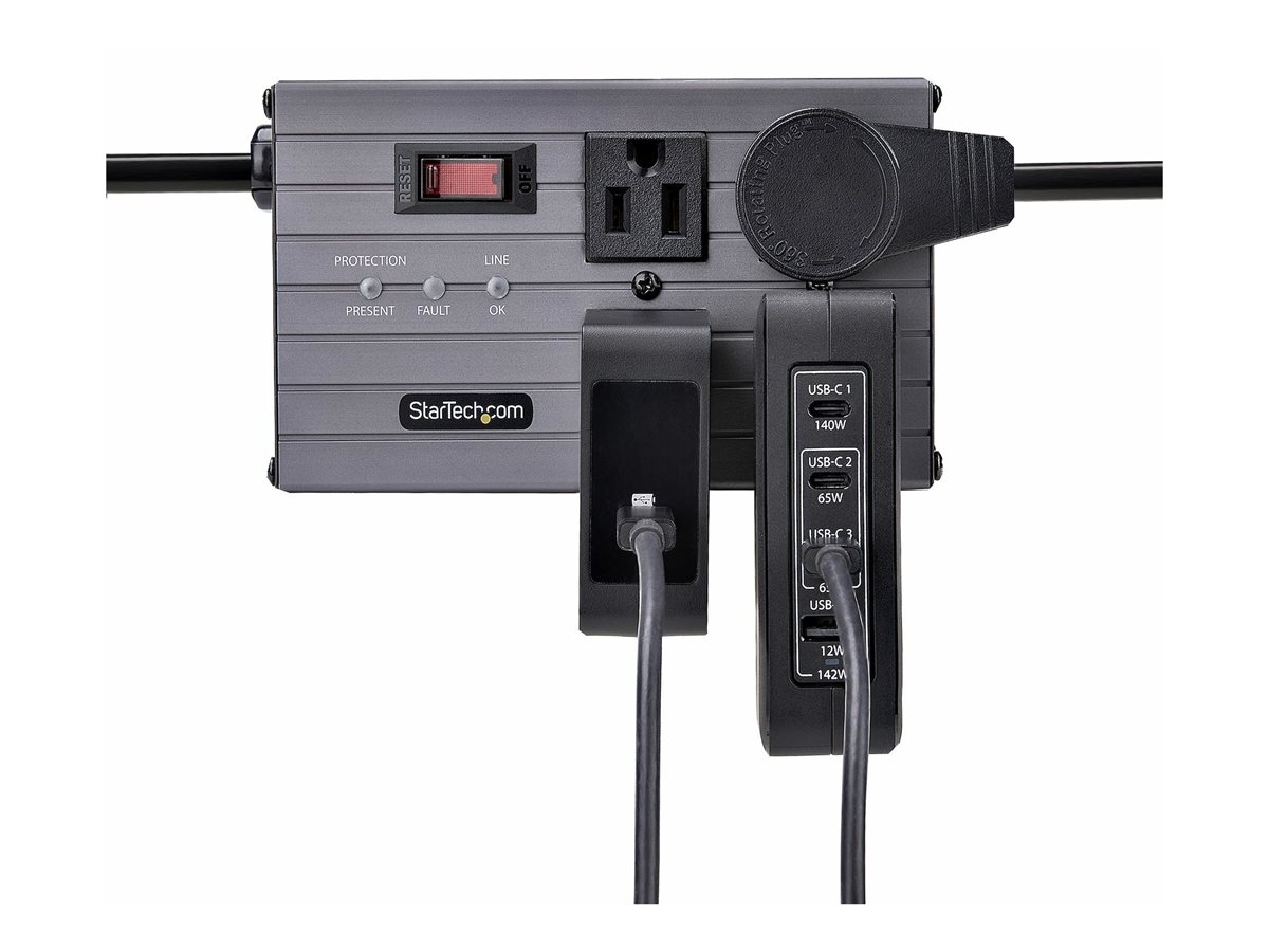 StarTech.com 140W USB-C Wall Charger, USB-C/USB-A, PD GaN Power Adapter síťový adaptér - technologie GaN - USB, 3 x USB-C - 140 Watt – foto 10