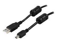 DELTACO USB-kabel 2m Sort