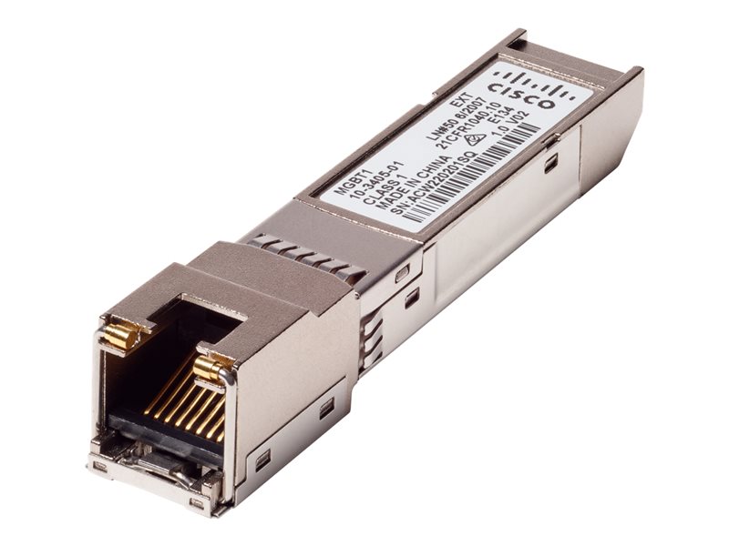 Cisco Small Business Mini-GBIC SFP Transceiver MGBT1 - für Kategorie 5 Kupferdraht - bis zu 100 m