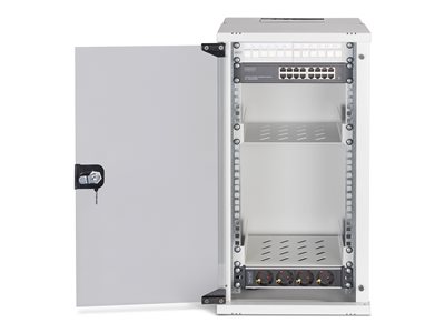 4016032499442 - DIGI DN-49104SET - 10 Wandgehäuse 12HE 300 mm Tiefe grau Set