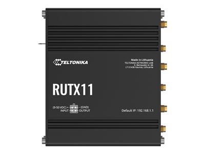4779027312378 - RUTX11 Dual Band (24 GHz   5 GHz) wireless gigabit ethernet Router 3G 4G Grau - Teltonika