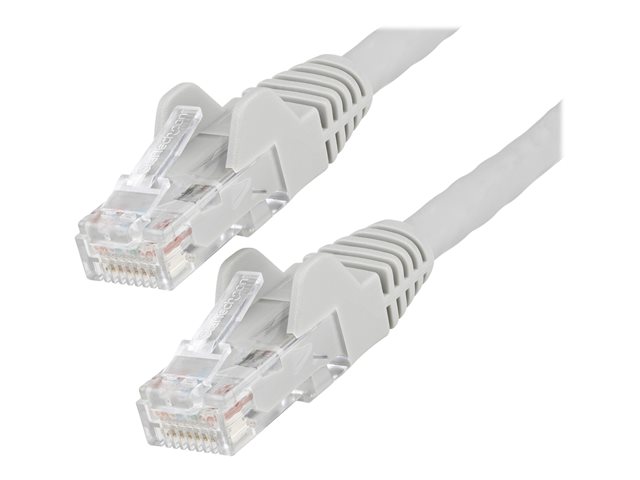 Image of StarTech.com 3m LSZH CAT6 Ethernet Cable, 10 Gigabit Snagless RJ45 100W PoE Network Patch Cord with Strain Relief, CAT 6 10GbE UTP, Grey, Individually Tested/ETL, Low Smoke Zero Halogen - Category 6 - 24AWG (N6LPATCH3MGR) - patch cable - 3 m - grey