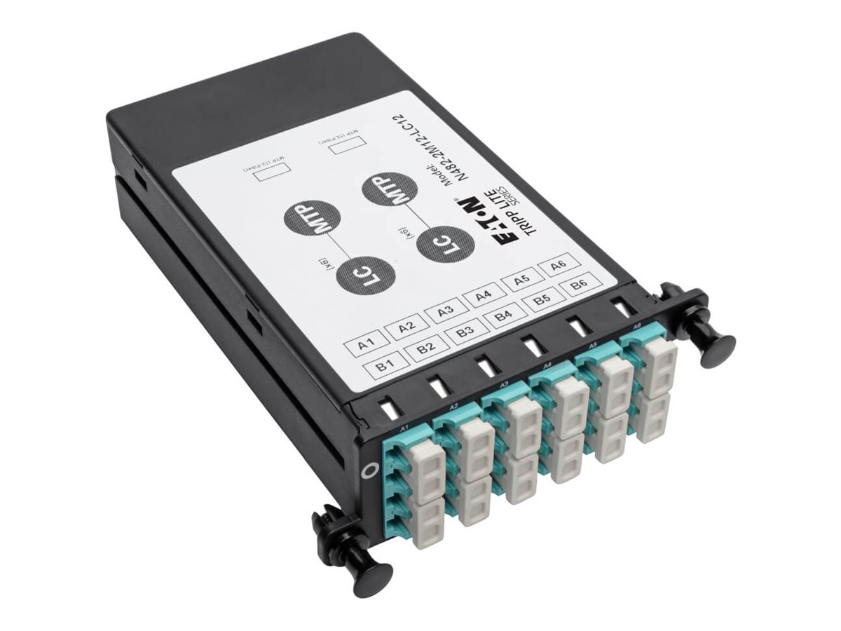Tripp Lite 12-Fiber Patch Panel 2 MTP/MPO to 12 LC 10Gb Breakout Cassette
